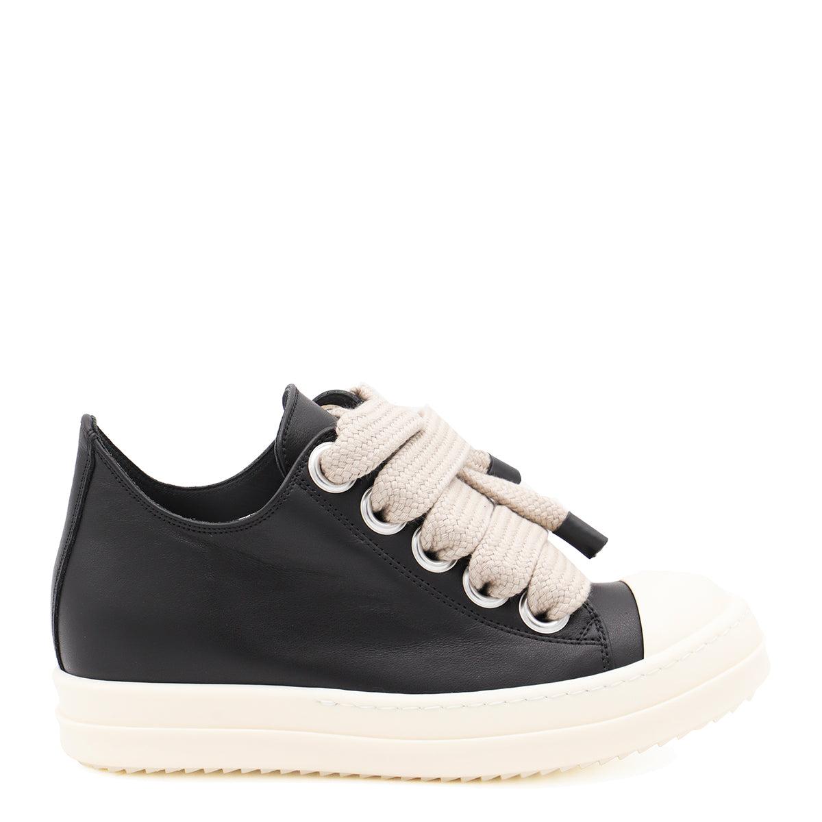 RICK OWENS | JUMBOLACED LOW SNEAKERS BLACK/MILK スニーカー Rick Owens Porterville Jumbo Laced Padded Low Black Milk