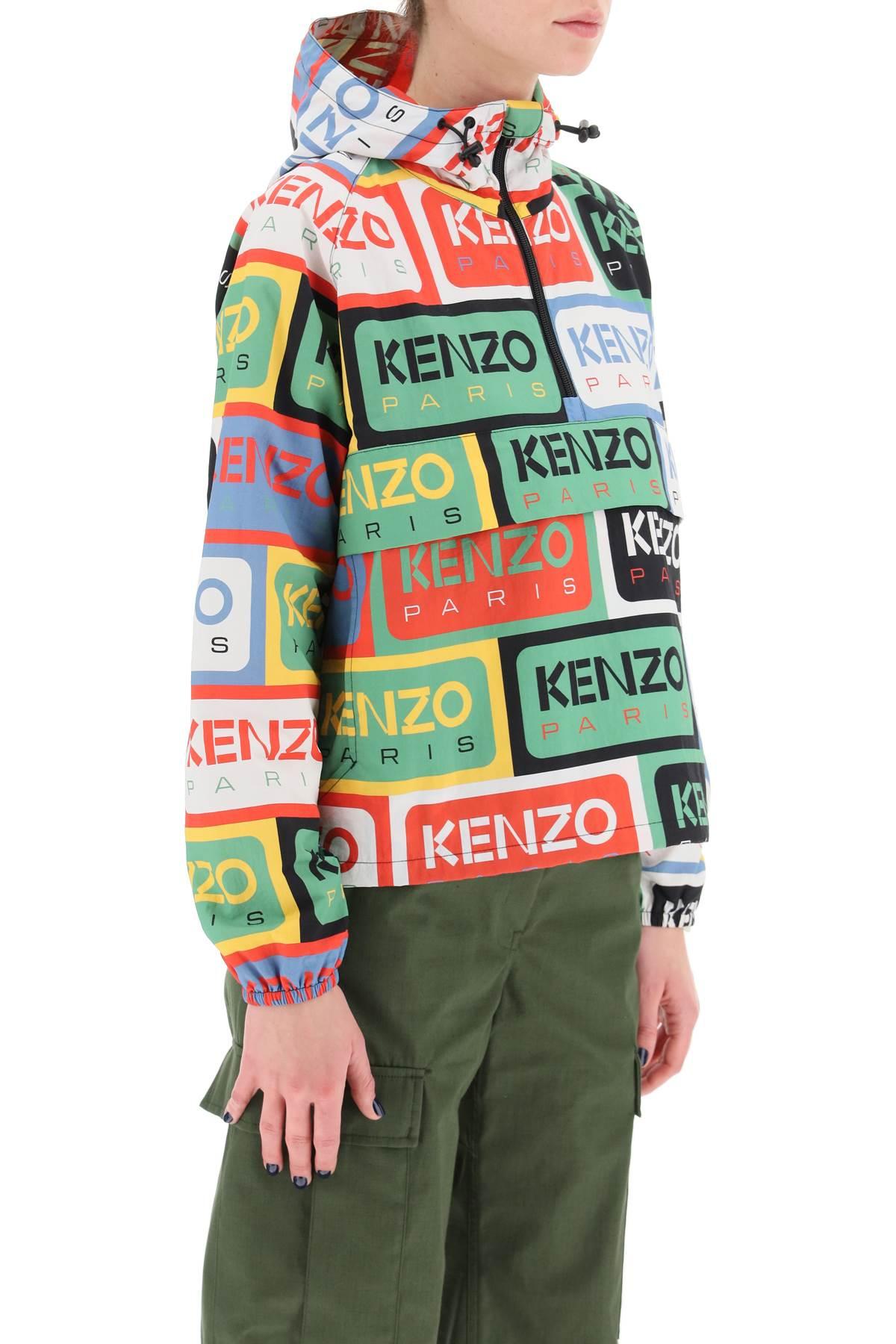 KENZO ' Labels' Anorak Jacket | Lyst