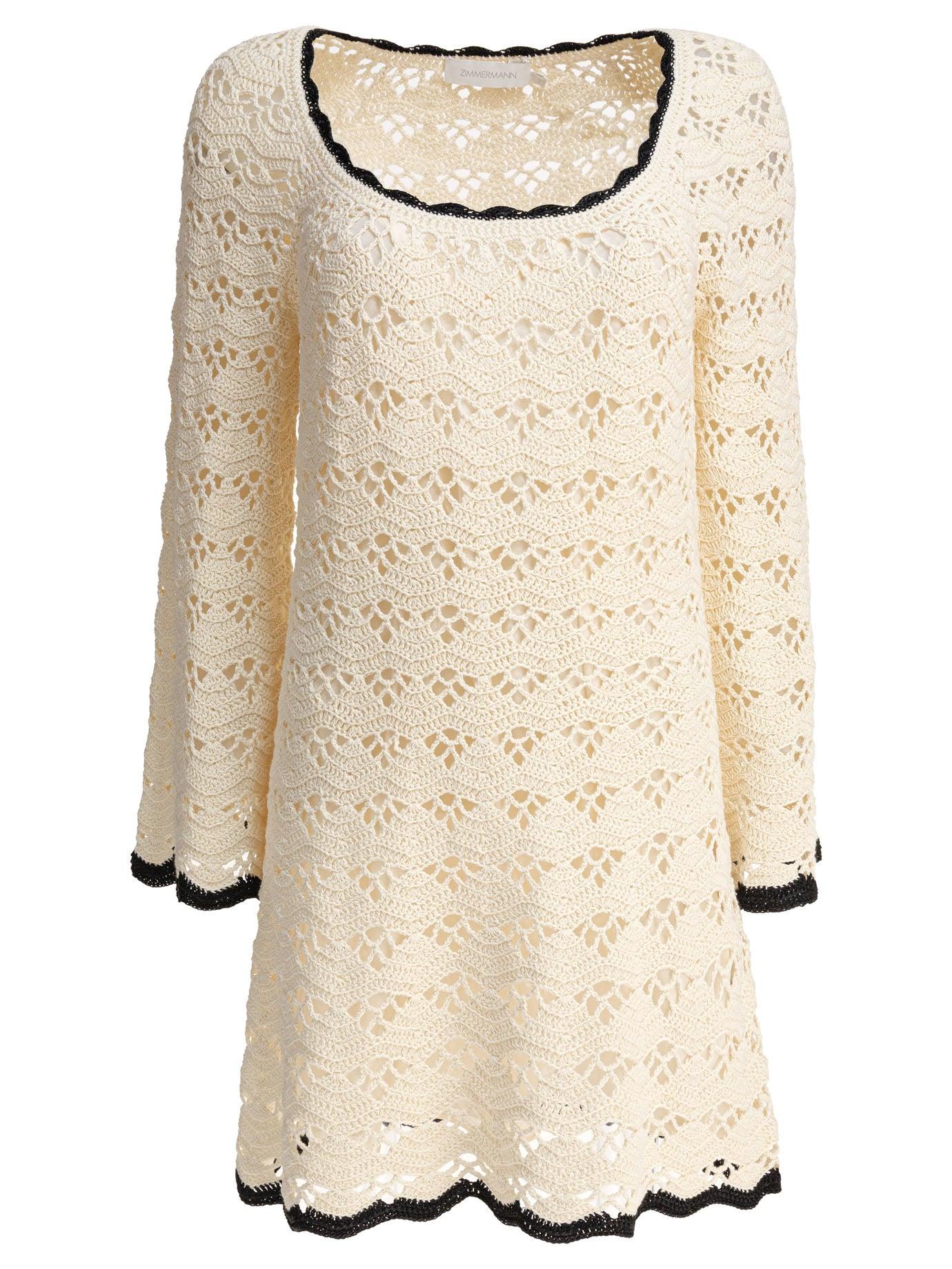 ワンピース Zimmermann Rhiannon Crochet Dress Beige Zimmermann Rhiannon Crochet Dress Dresses Beige in Natural