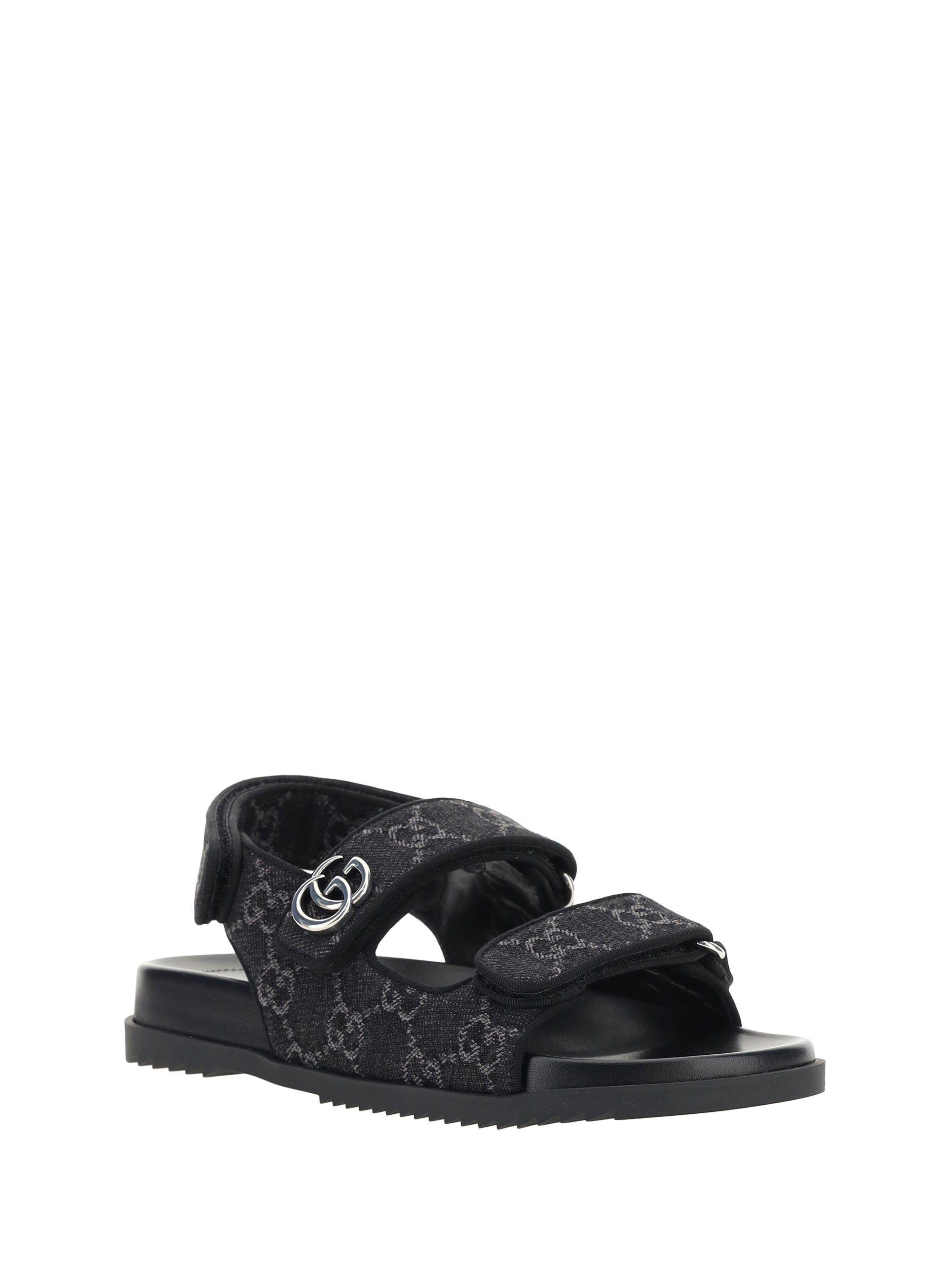 Gucci Sandal With Double G in Black | Lyst