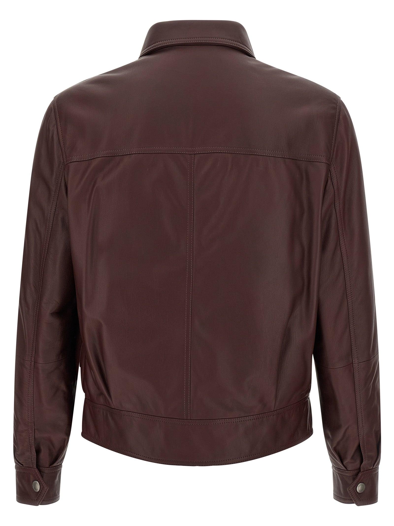 Brunello Cucinelli Leather jackets for Men | Online Sale up