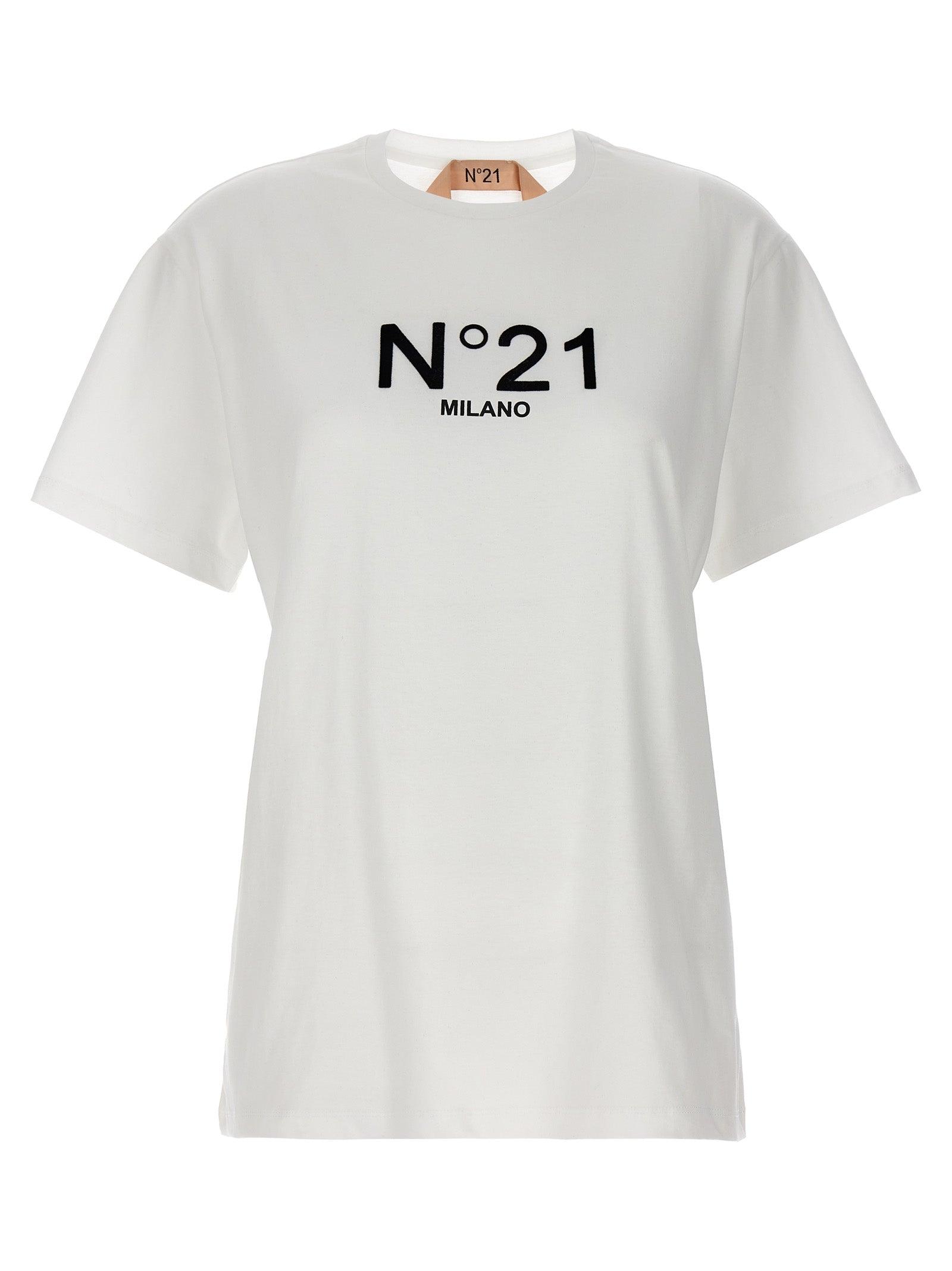 ヌメロヴェントゥーノ N21 ロゴ 半袖T-シャツ （WHITE