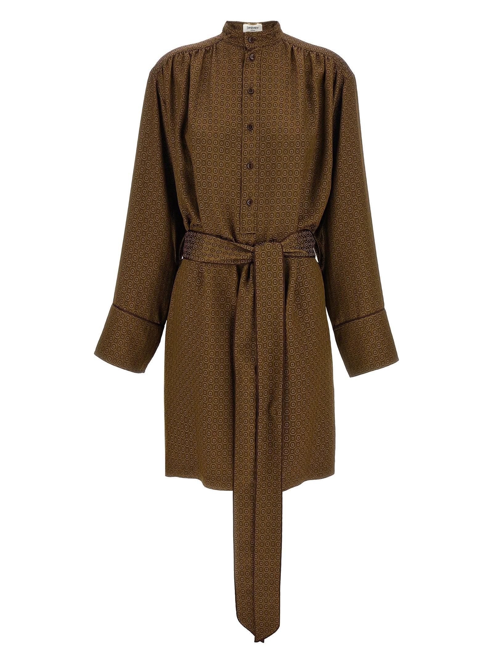 ワンピース Saint Laurent Midi dresses Saint Laurent Keyhole Dress in Noir | FWRD