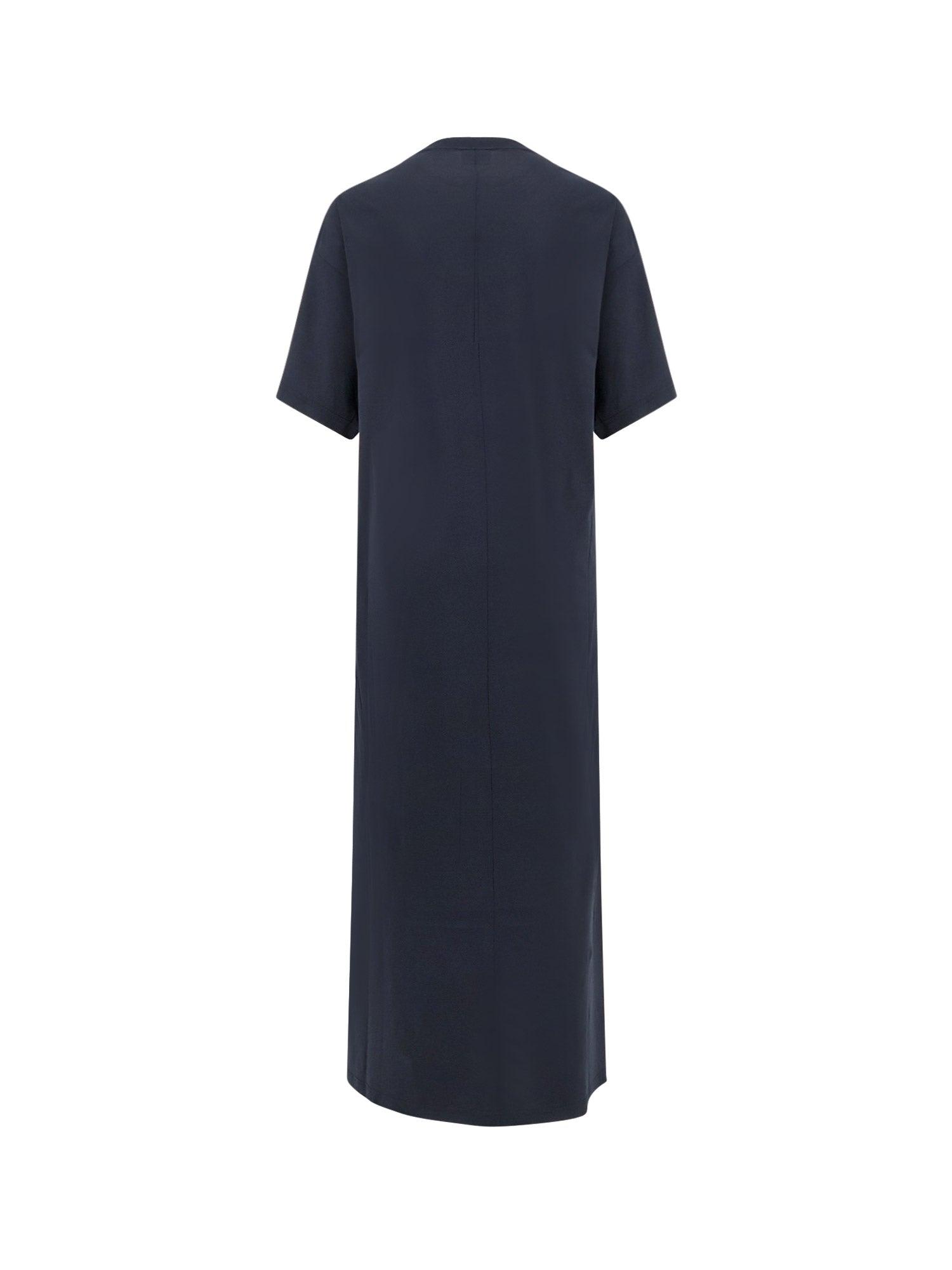 ワンピース BALENCIAGA Cocoon cotton jersey Maxi Dress Balenciaga Cocoon Cotton Jersey Maxi Dress in Blue | Lyst