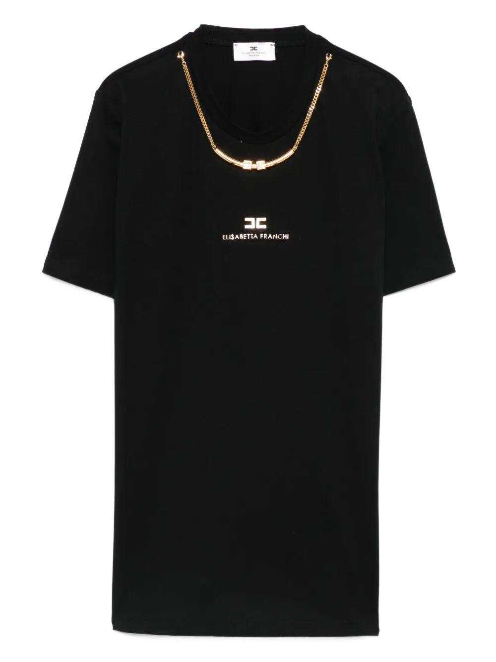 Tシャツ・カットソー ELISABETTA FRANCHI Woman T-Shirt Black MA030 110 Elisabetta Franchi T-shirts for Women | Online Sale up to 46