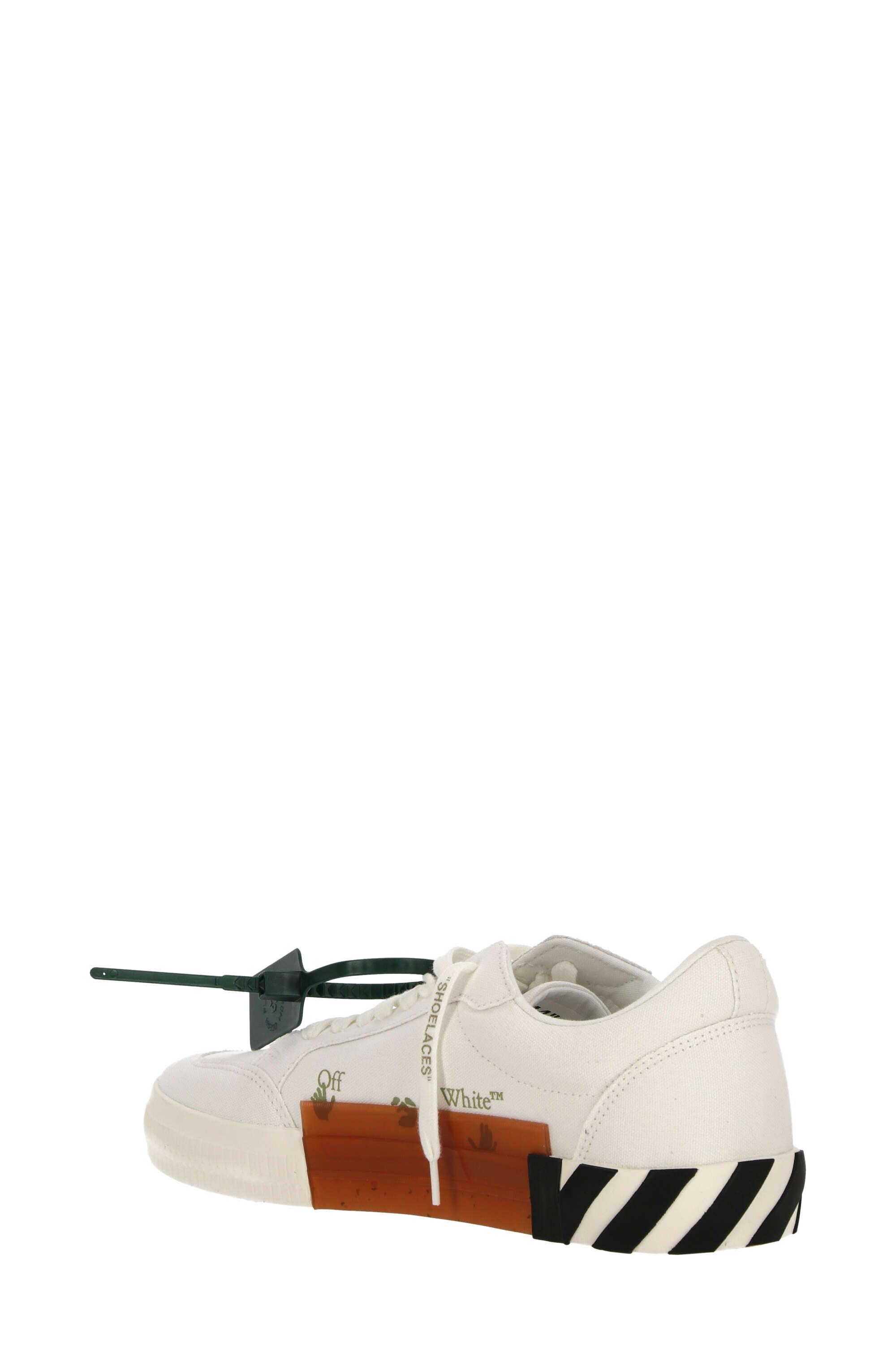 Off-White c/o Virgil Abloh Stripes Street Style Plain Logo Sneakers in White  for Men | Lyst