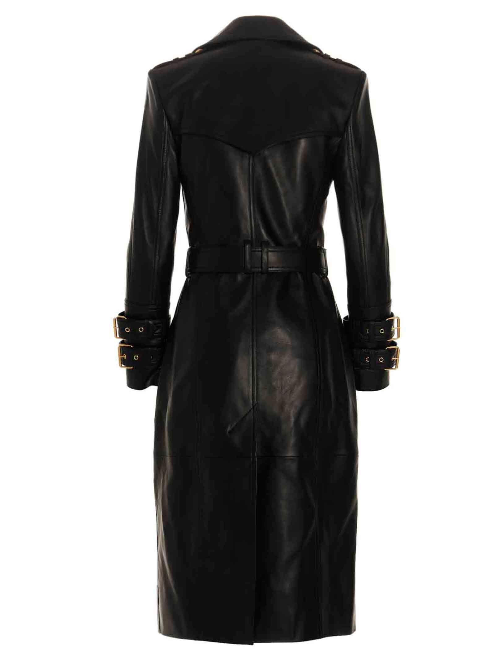 balmain--Leather-Long-Trench-