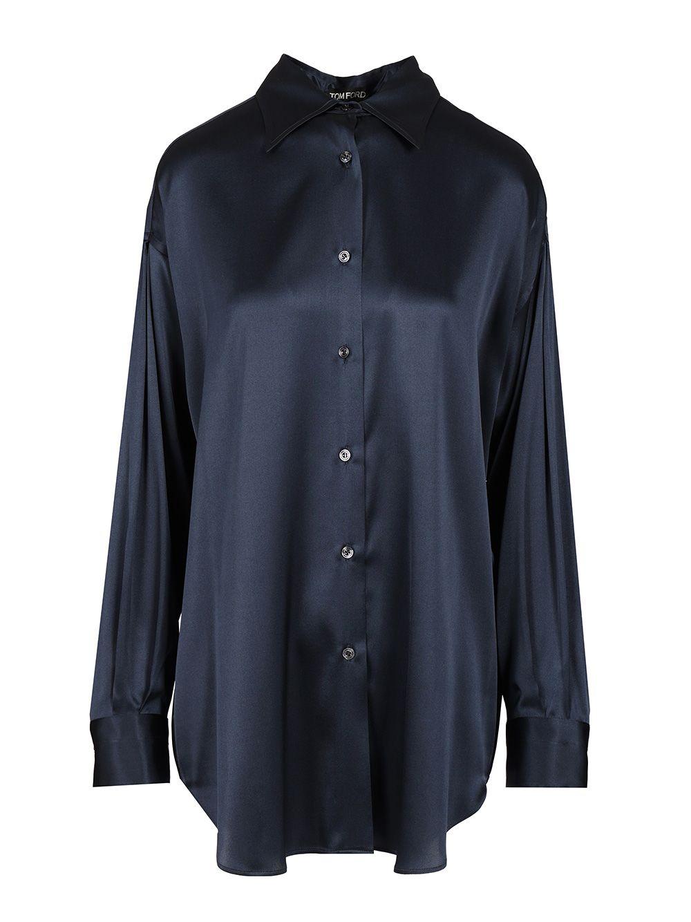 Tシャツ・カットソー TOM FORD stretch silk satin relaxed fit shirt Tom Ford Stretch Silk Satin Relaxed Fit Shirt Clothing – BALTINI