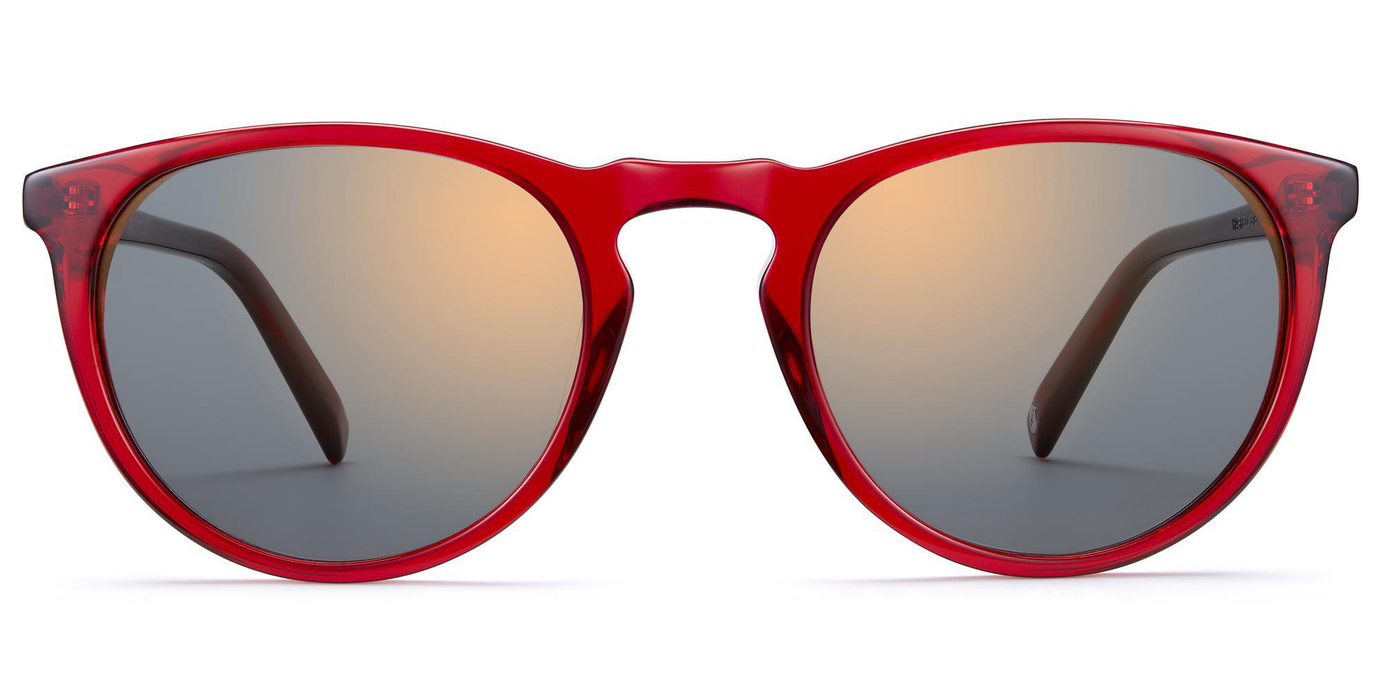 Warby Parker Haskell Limited Edition Sunglasses In Ruby Red For Men Lyst