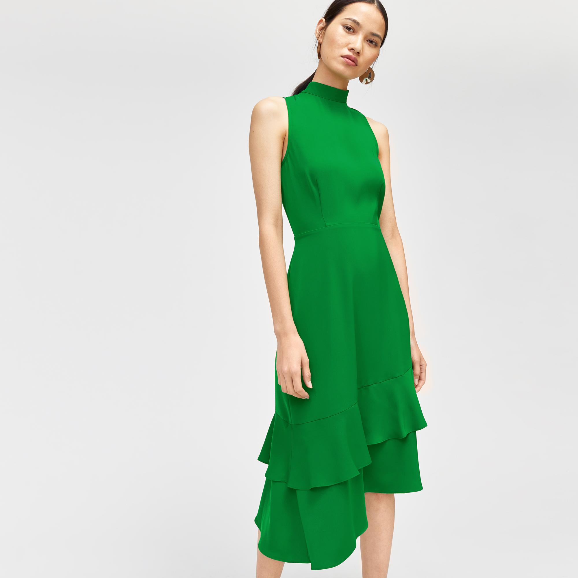 warehouse tie back midi dress