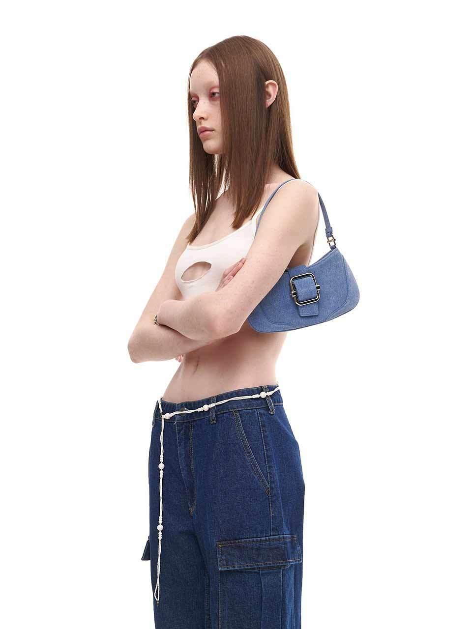 OSOI Shoulder Brocle Small Bag in Blue | Lyst