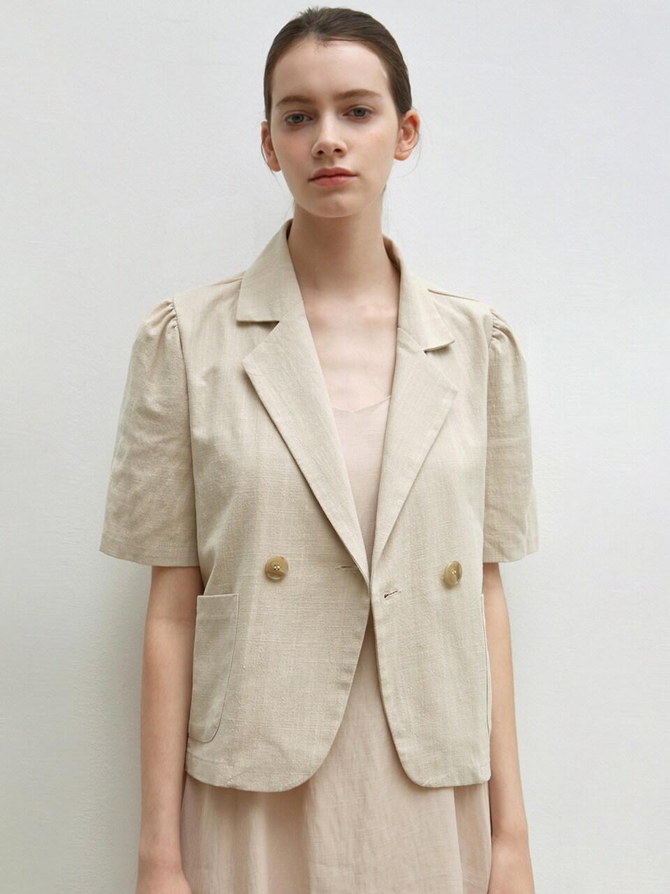 half sleeve cotton jacket