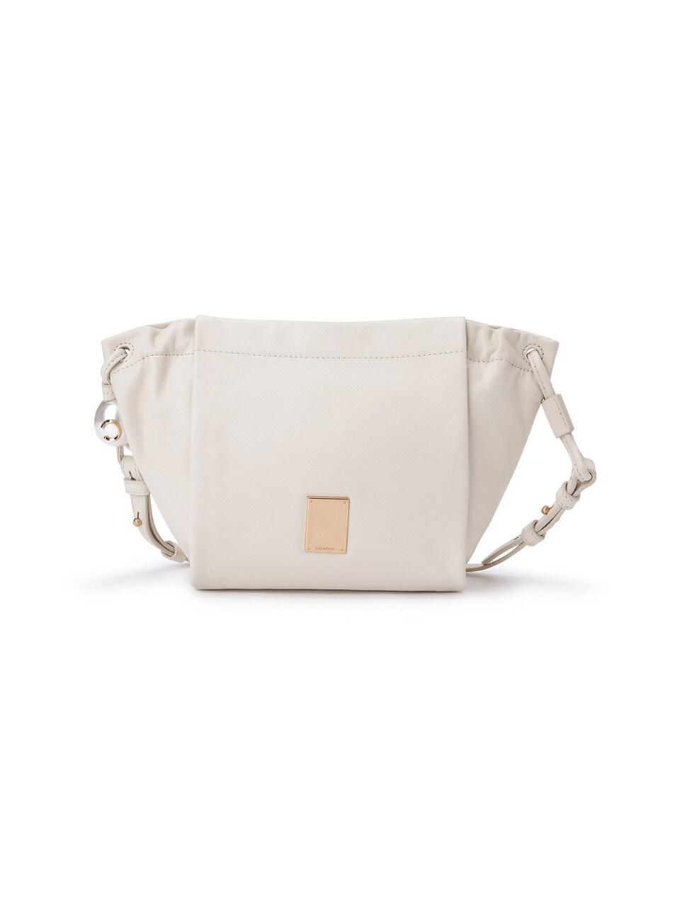 COURONNE Canvas Peony Mini Cross Bag in Ivory (White) | Lyst