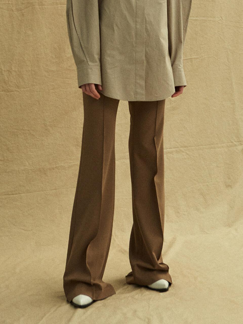 Low Classic Synthetic Bootcut Pants in Brown - Lyst