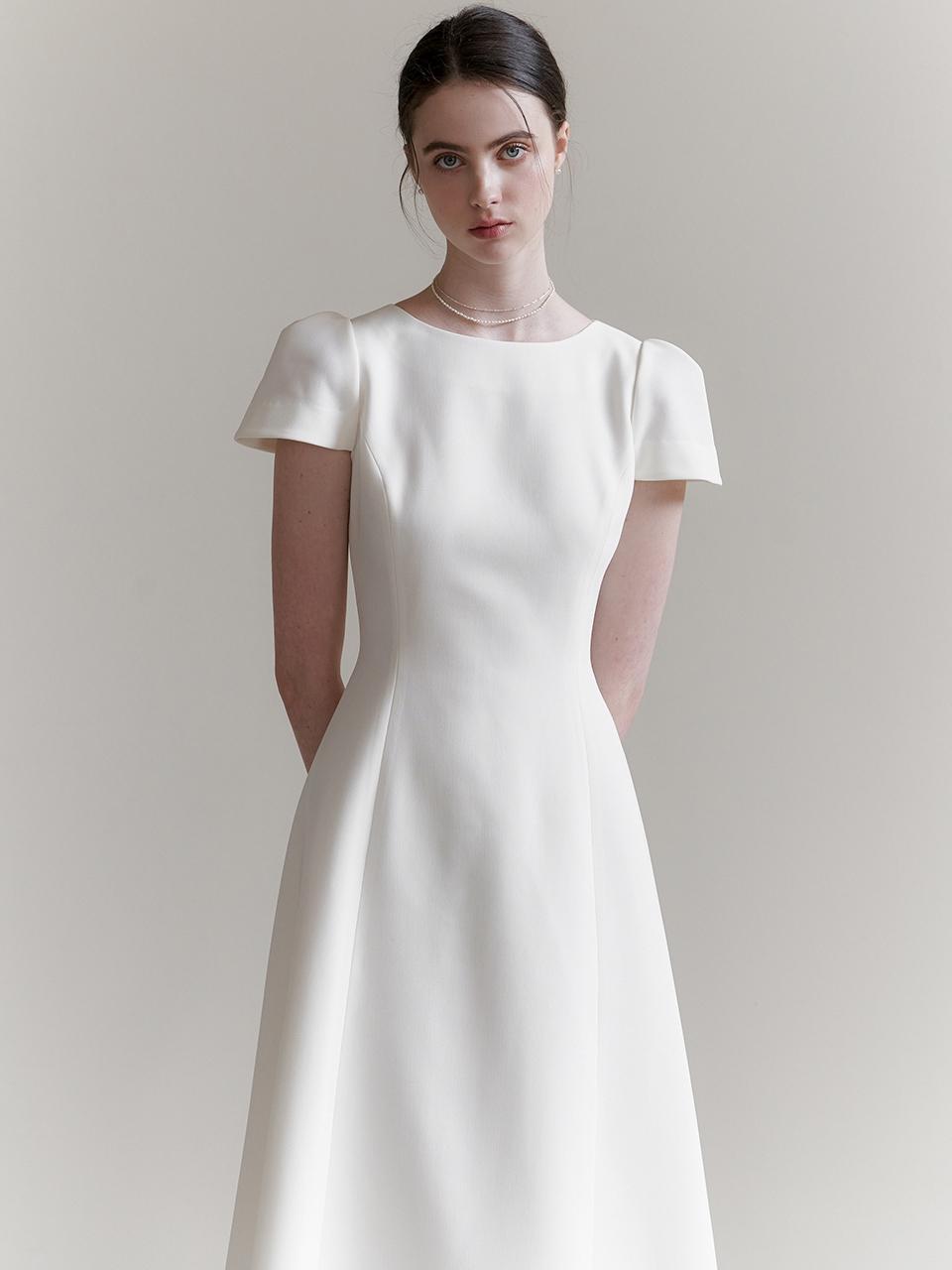 FLOWOOM Classic Bud Long Dress in White | Lyst