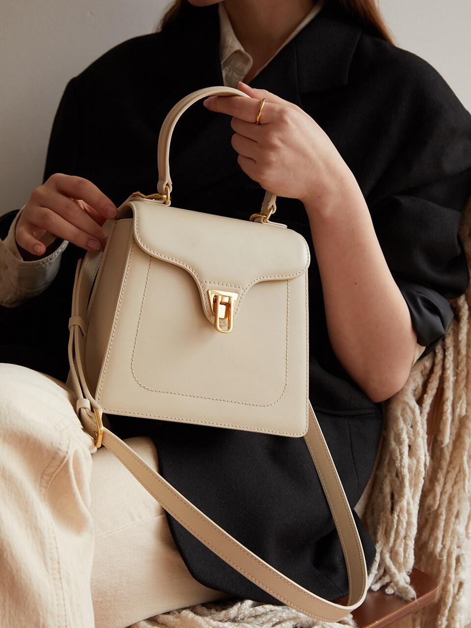 Coccinelle Beat Classic Bag-ivory in White | Lyst