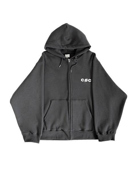 CHANCECHANCE Cotton Cec Hood Zip Up_charcoal in Gray | Lyst