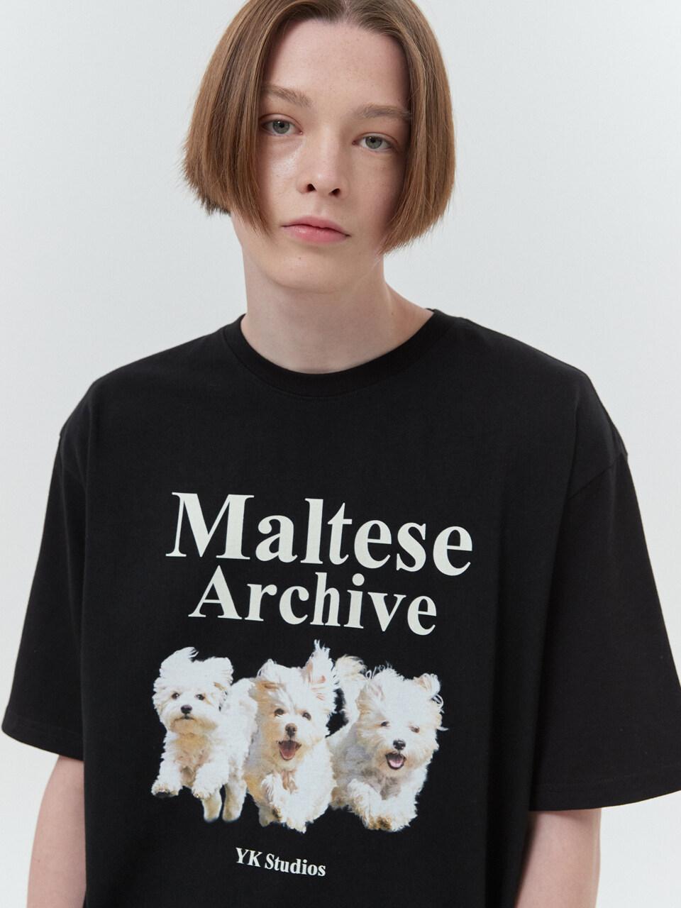 WAIKEI Maltese Archive T-shirt in Black for Men | Lyst