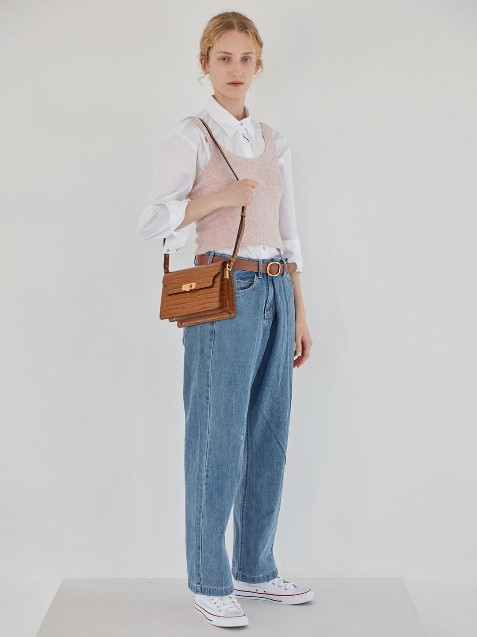 Marge Sherwood Vintage Brick Shoulder Bag - Neutrals Shoulder Bags