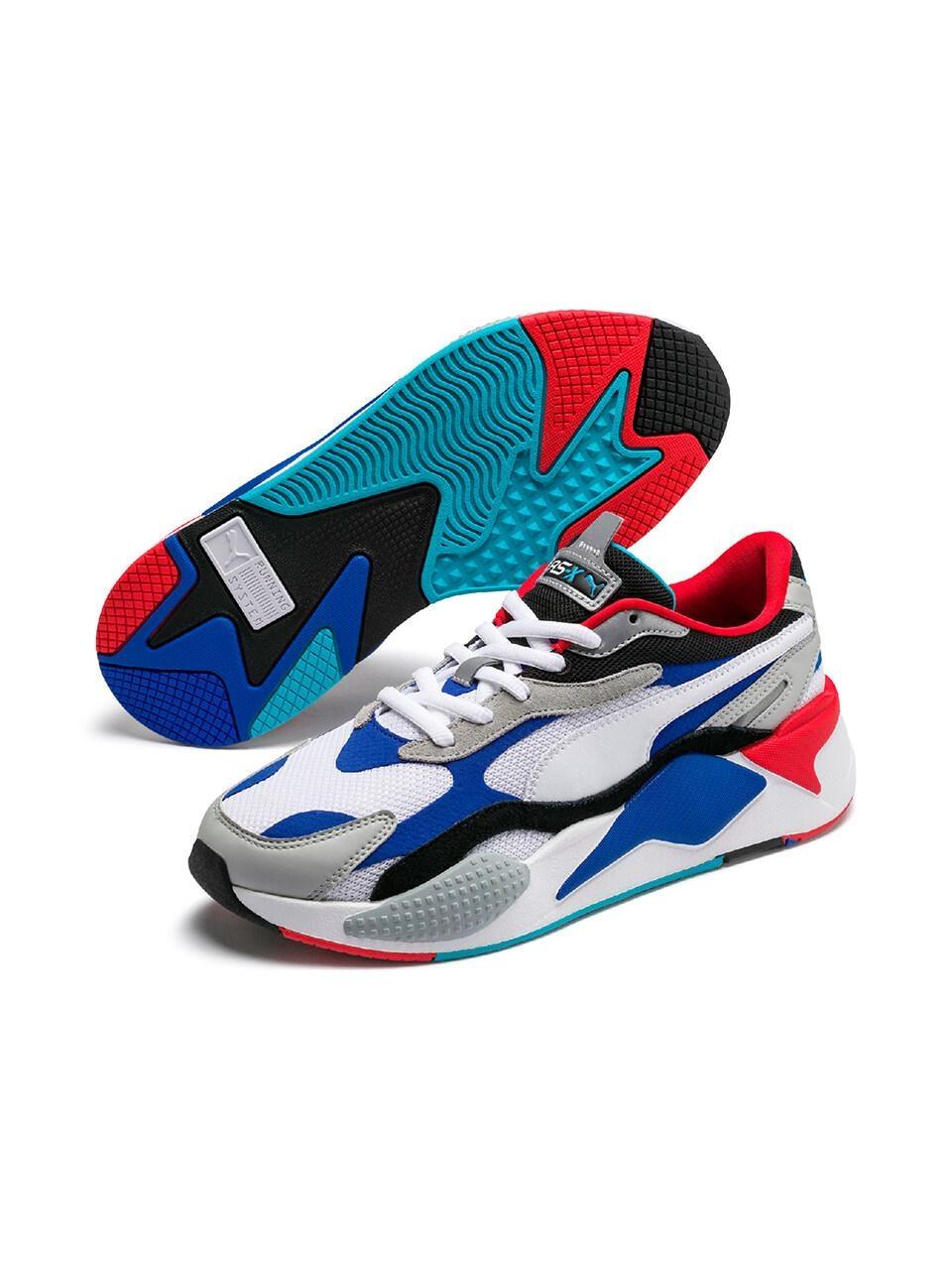 PUMA Suede Rs-x3 Puzzle Sneakers in Red 