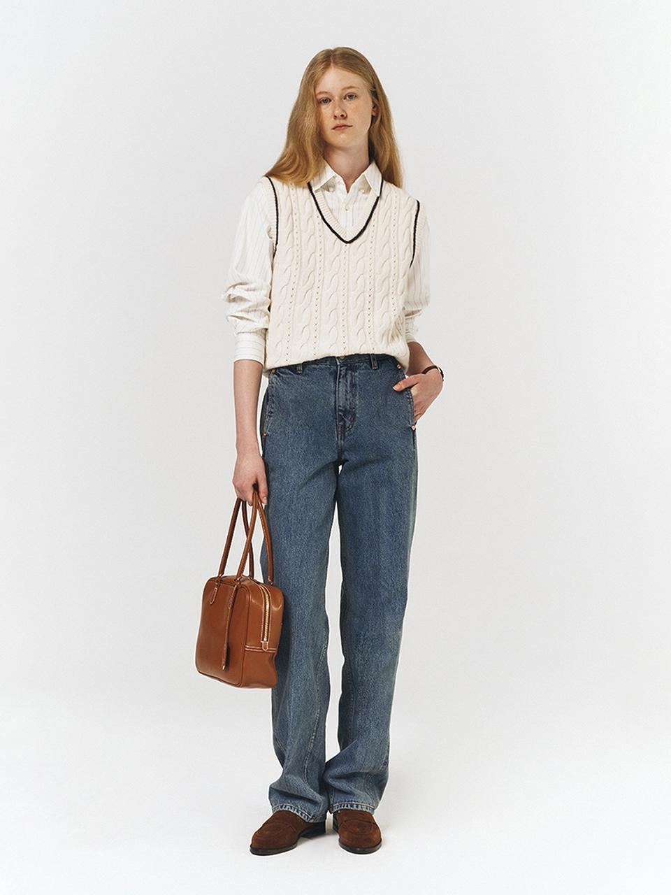 DUNST Classic Semi-wide Jeans in White | Lyst