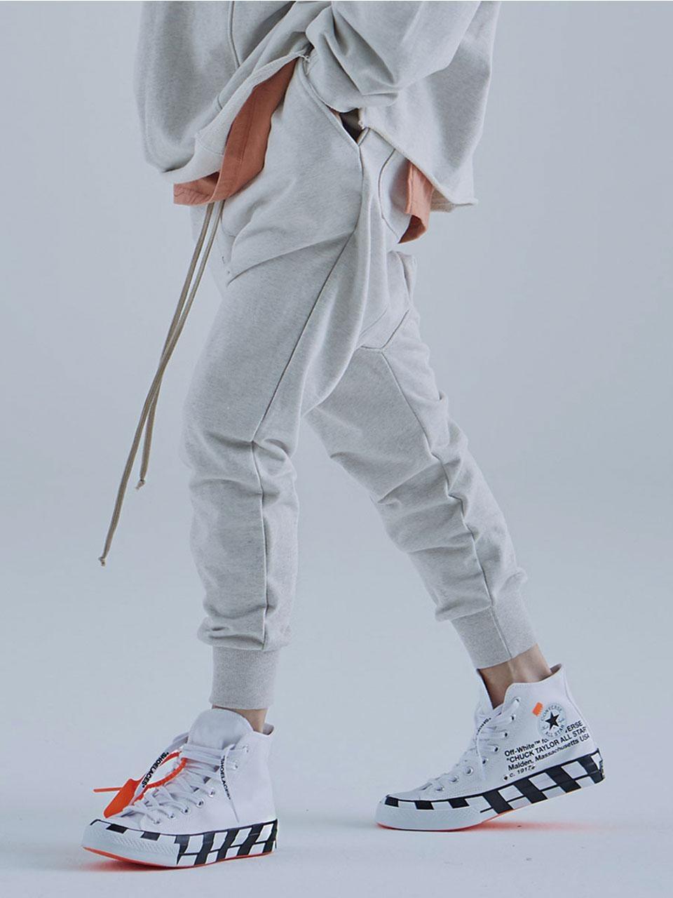 jogging pants with long strings