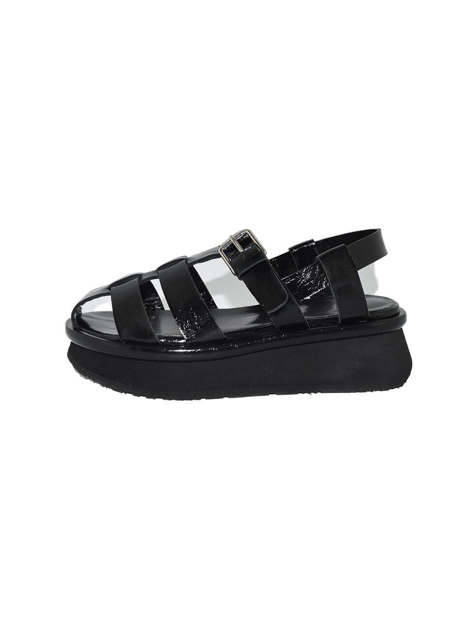 urimera Vibram Sole Platform Sandals in Black | Lyst