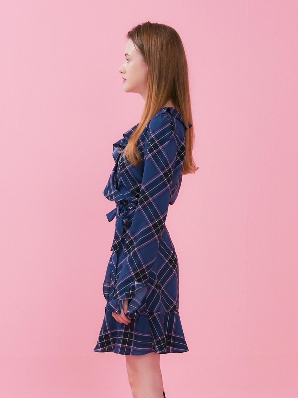 tash and sophie ruffle wrap dress