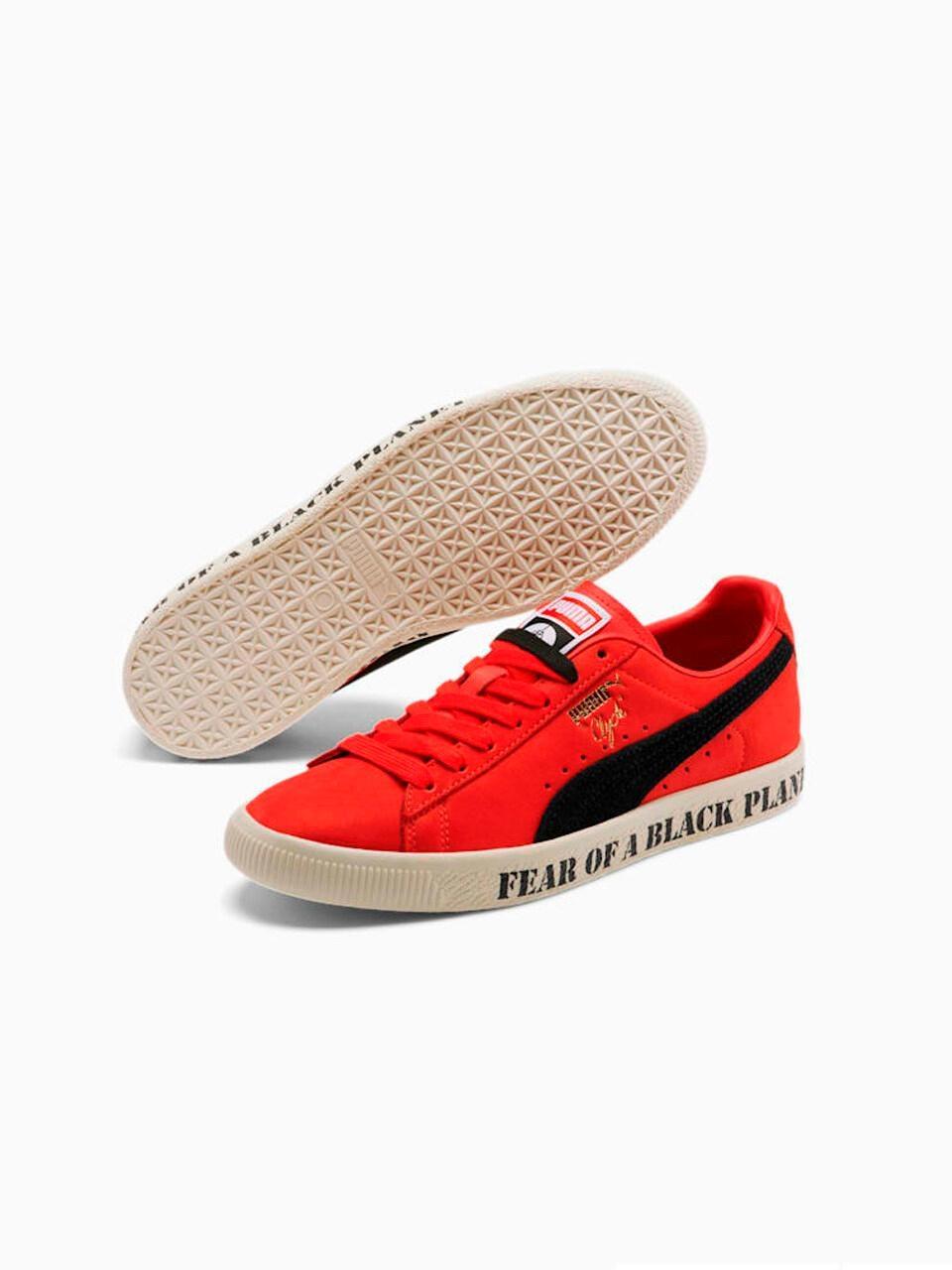 PUMA Lace X Public Enemy Clyde Sneakers in Black/Red (Red) for Men | Lyst