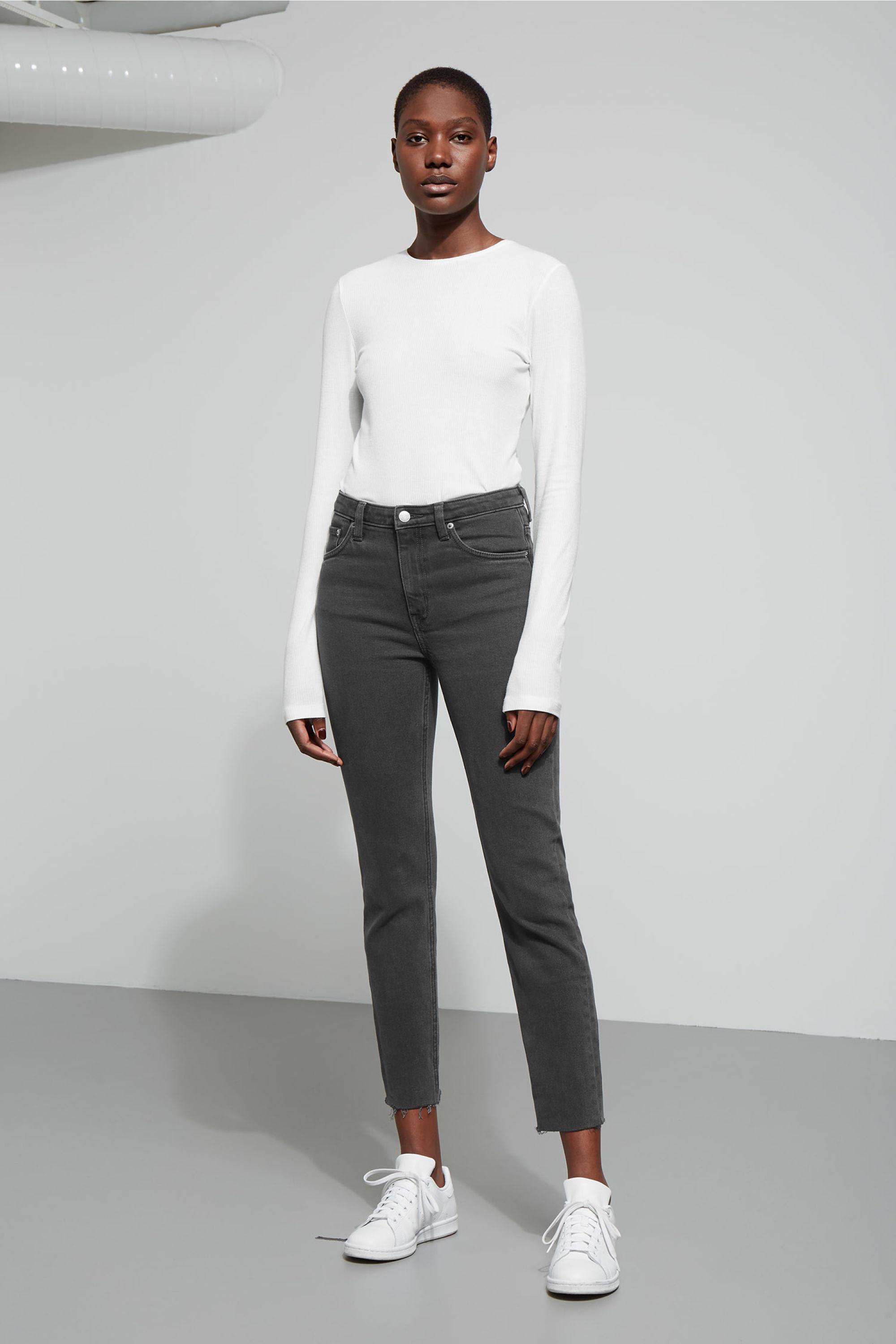 weekday way black jeans