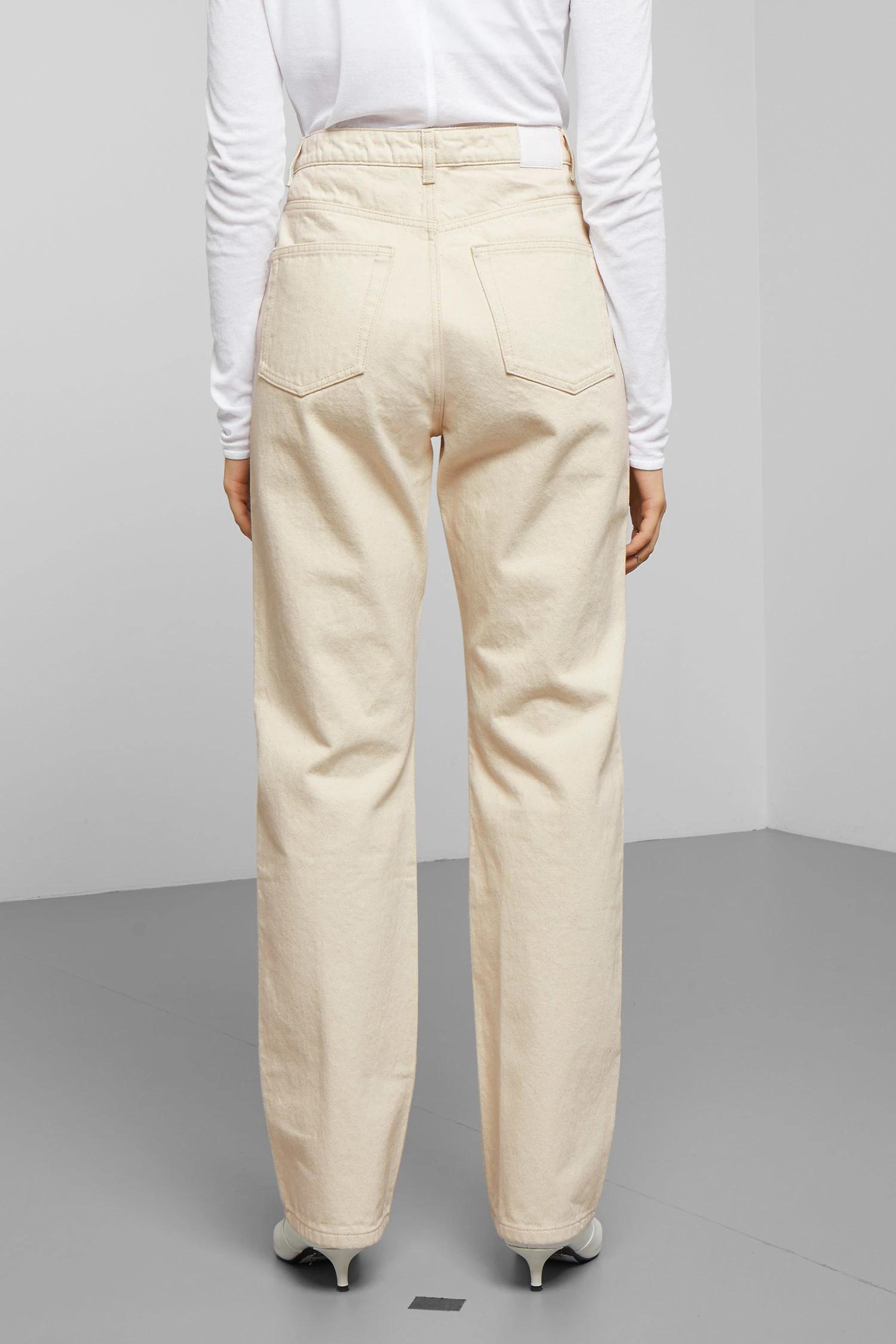 weekday row ecru jeans