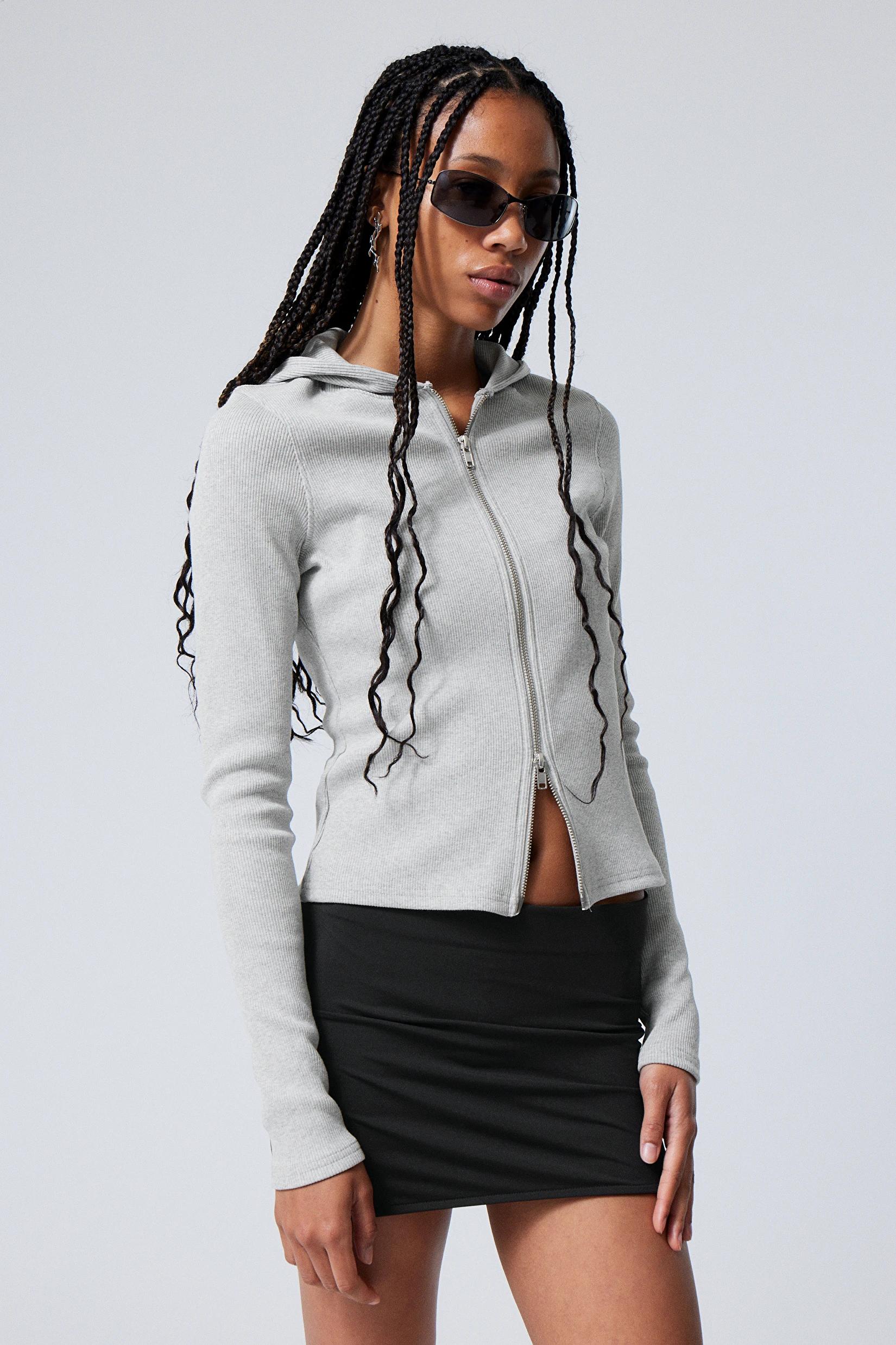 Cut Tight Zip Hoodie