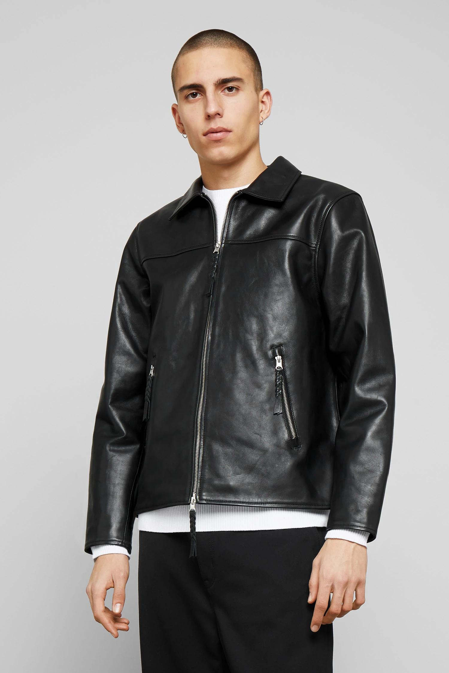 weekday leather jacket