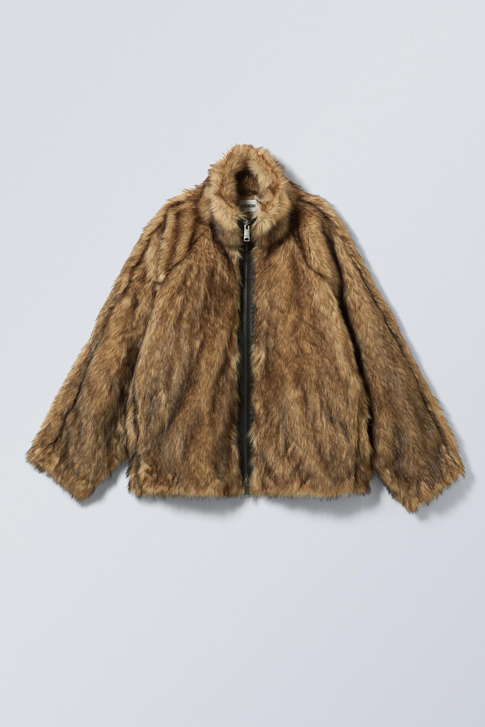 Faux Fur Jacket Asos Jacke Mit Fell Weekday Alice Faux Fur Jacket