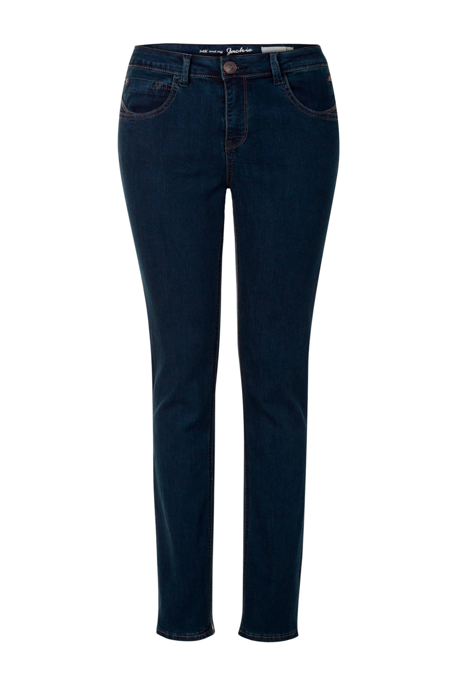 Miss Etam Regulier Straight Fit Jeans Jackie 28 Inch Dark Denim in het  Blauw - Lyst