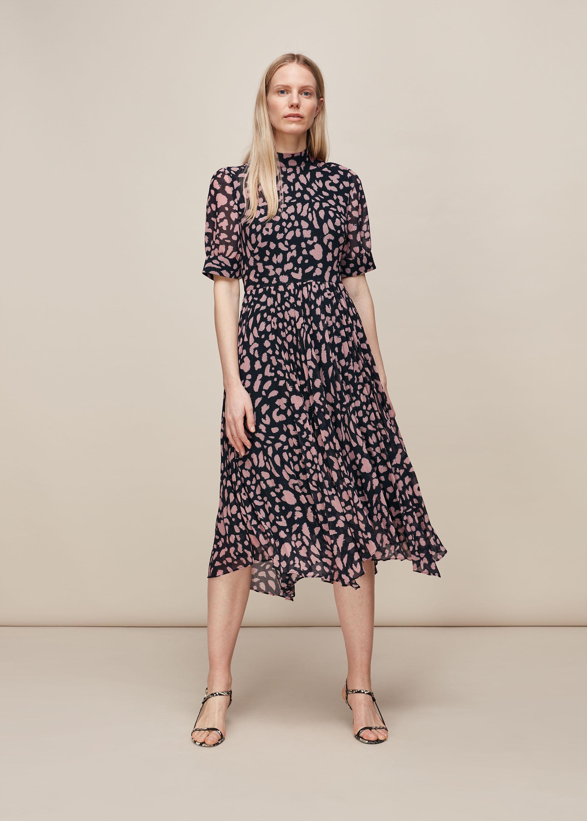 brushed cheetah maxi dress
