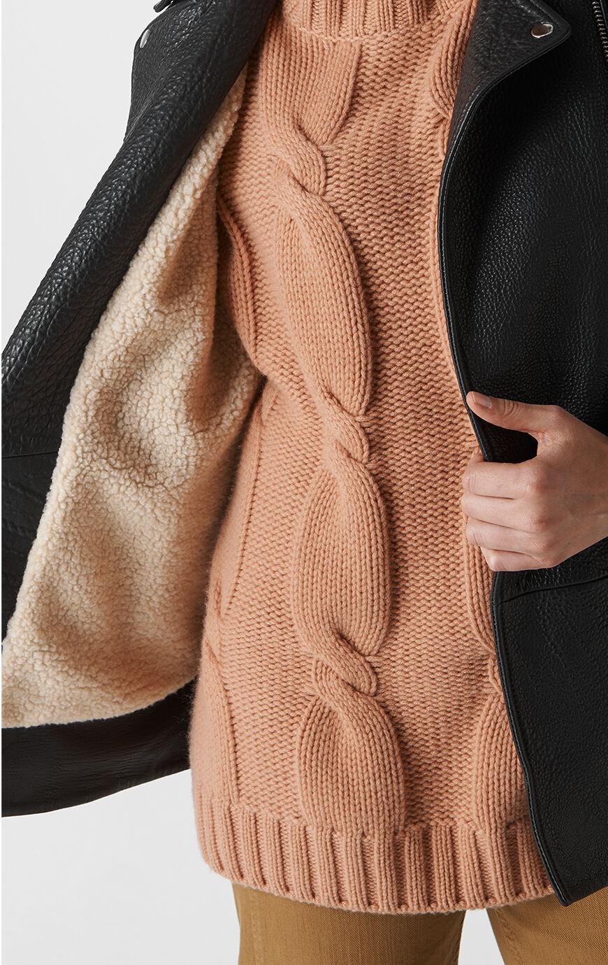 whistles bubble leather jacket