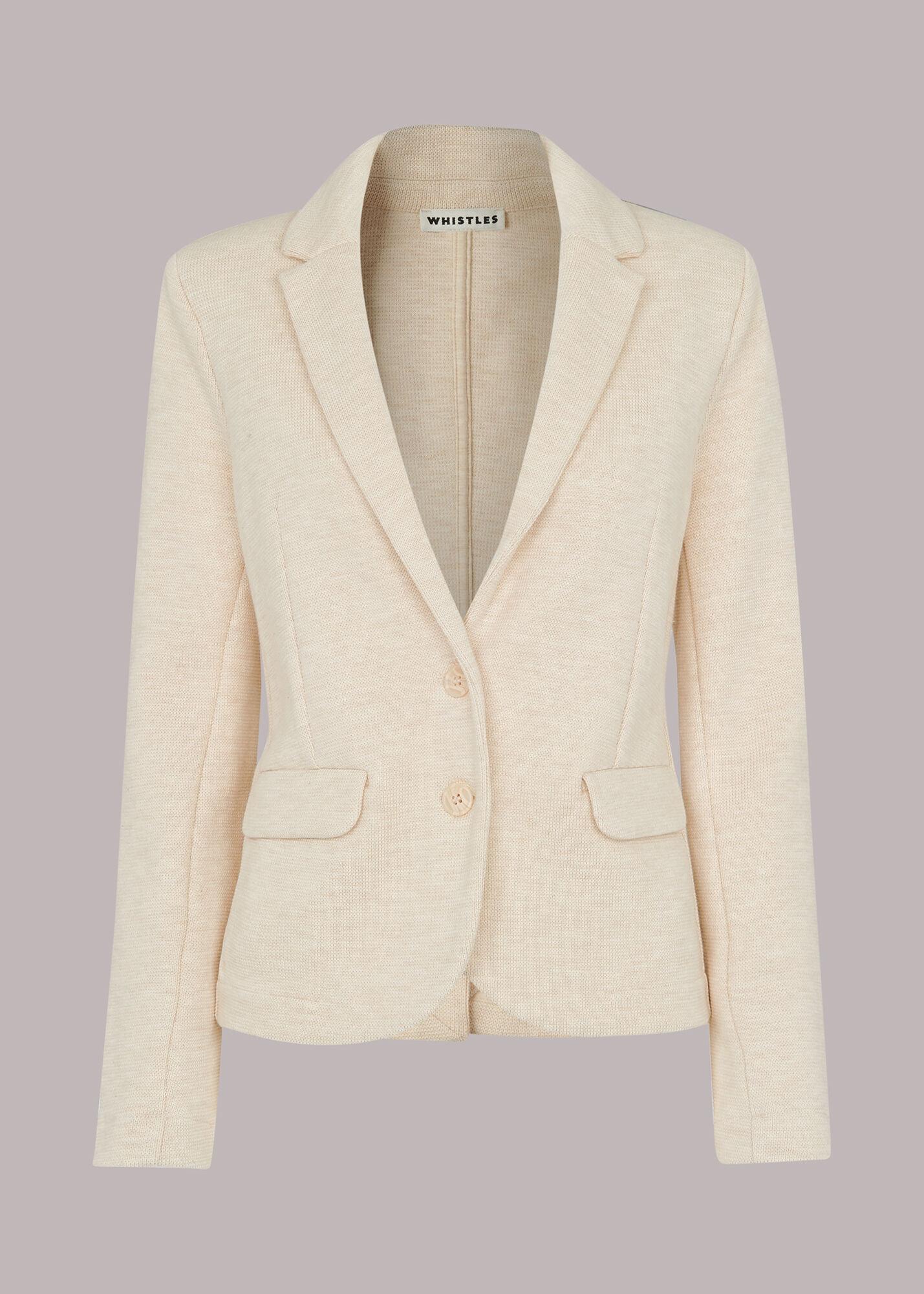 Whistles Cotton Slim Jersey Jacket in 
