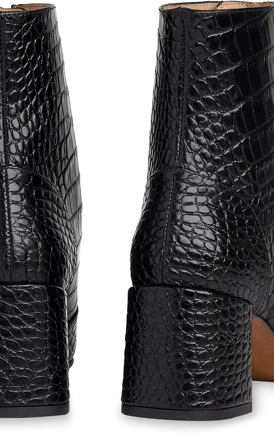 rowan croc zip front boot