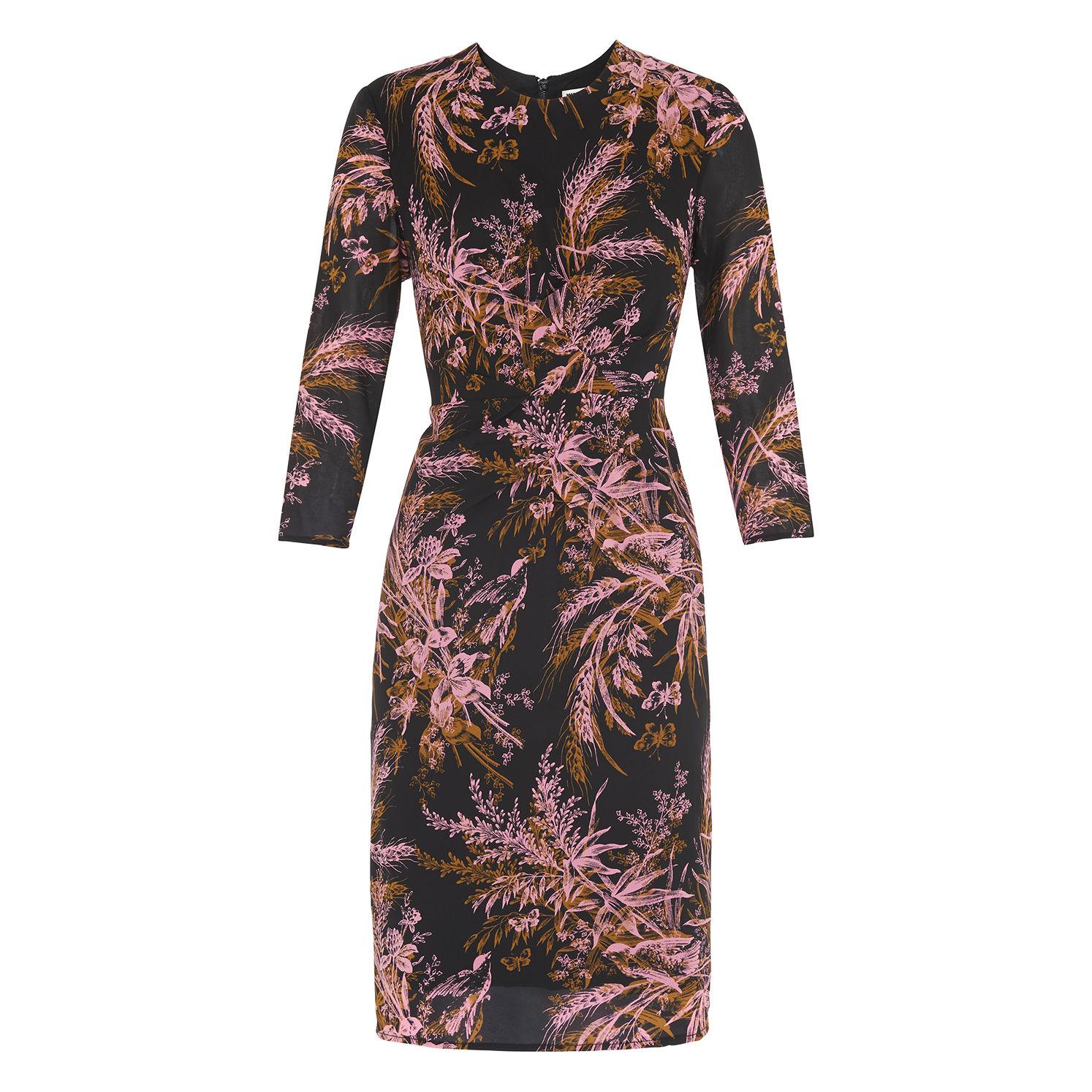 whistles adelaide print silk bodycon