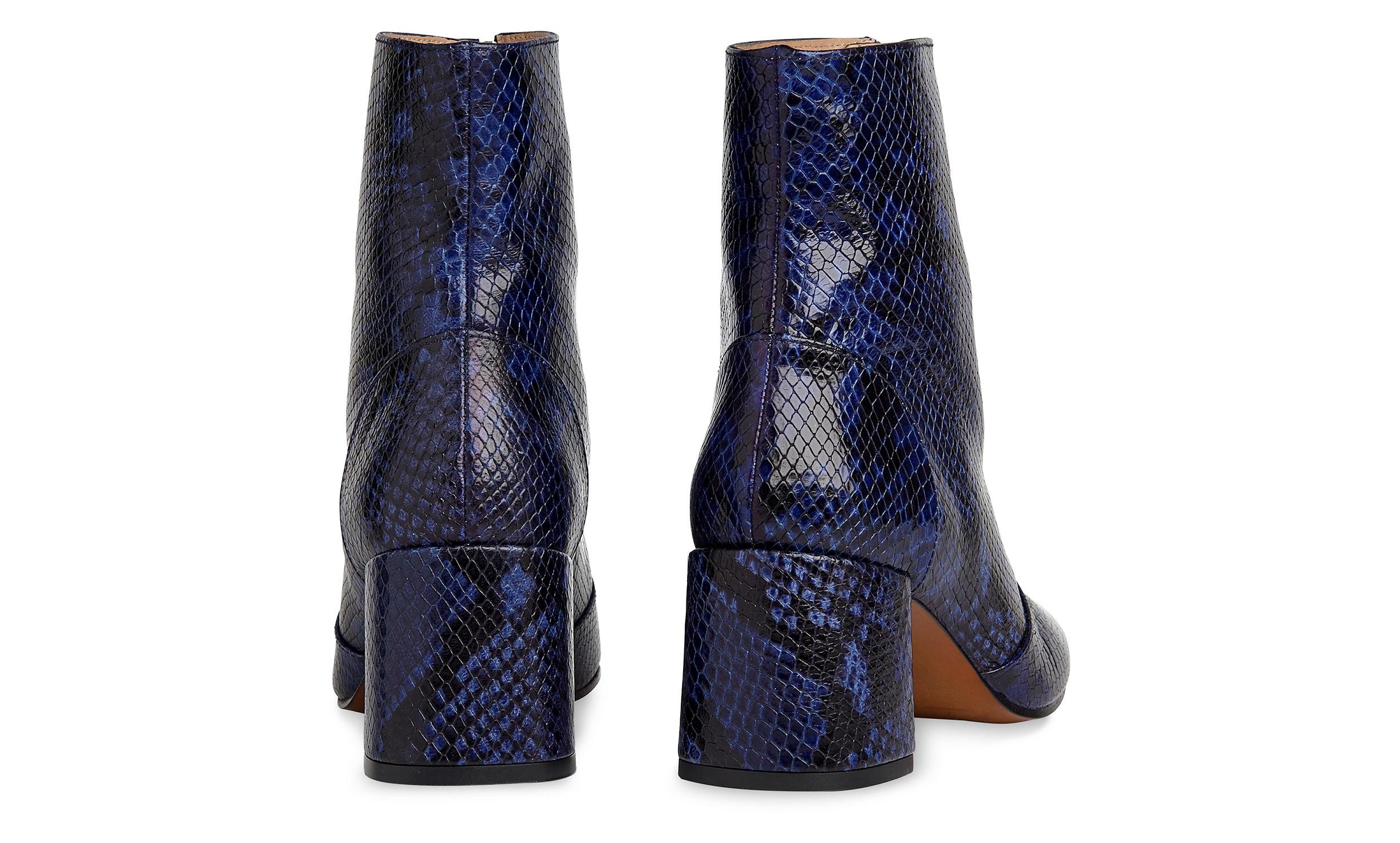 rowan croc zip front boot