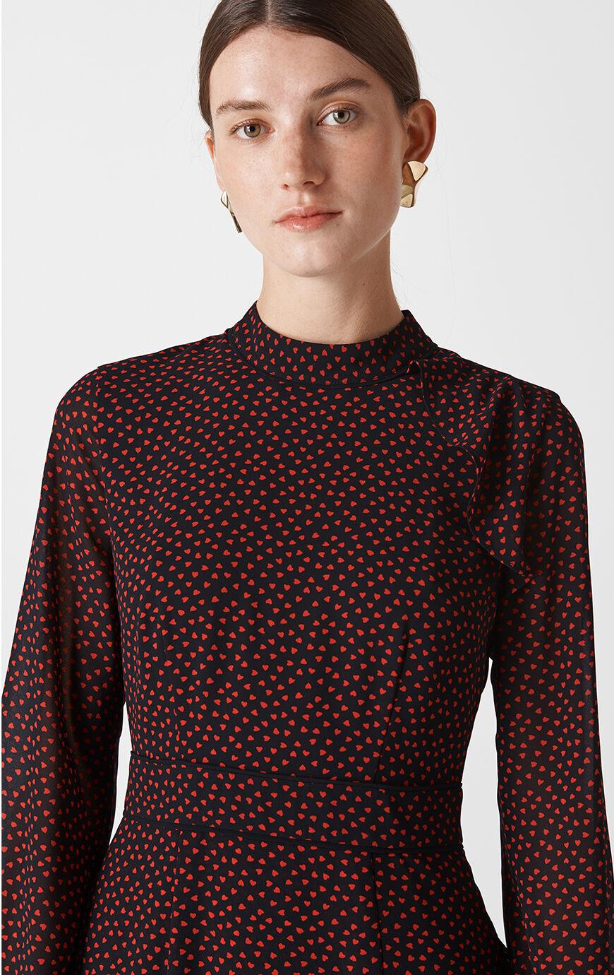 whistles confetti heart dress