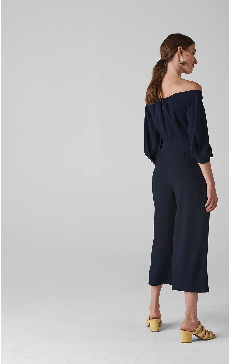 whistles carina off shoulder jumpsuit