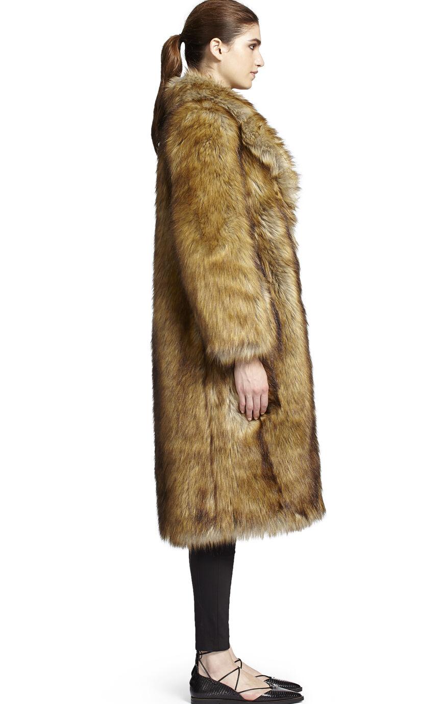 Whistles Wolfie Faux Fur Coat in Brown Lyst
