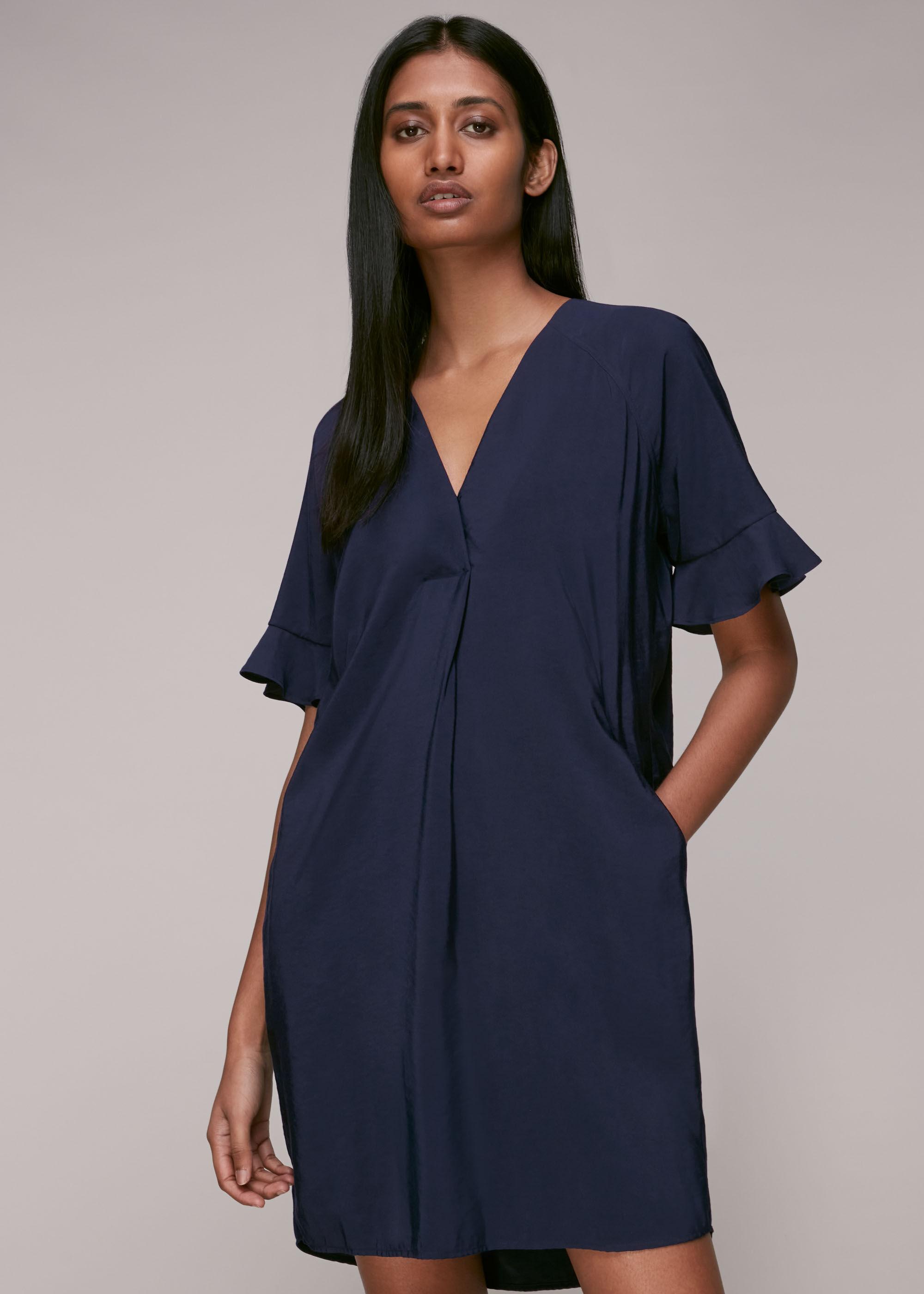 Whistles Alba Dress in Blue | Lyst