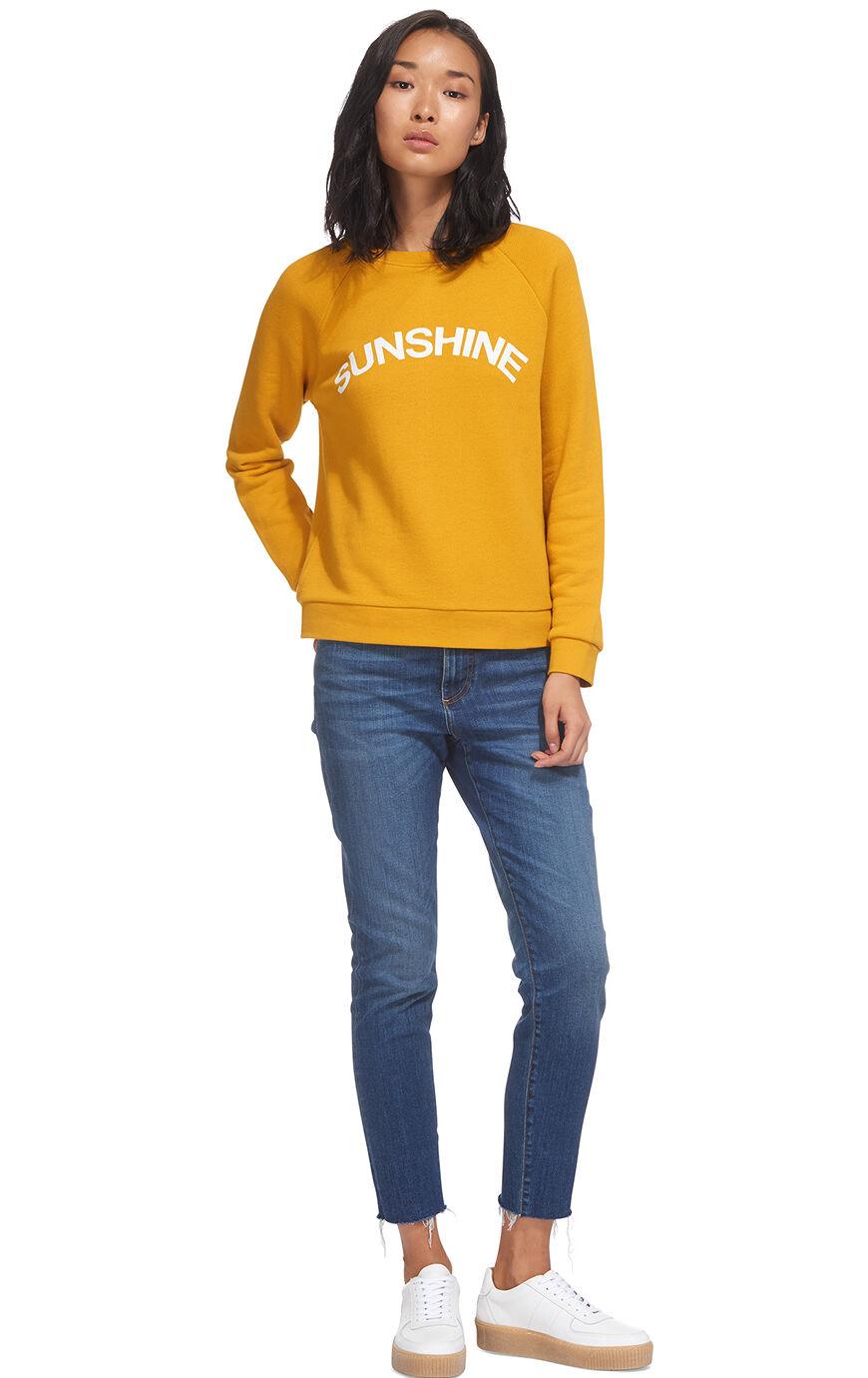 whistles yellow saturday sweatshirt