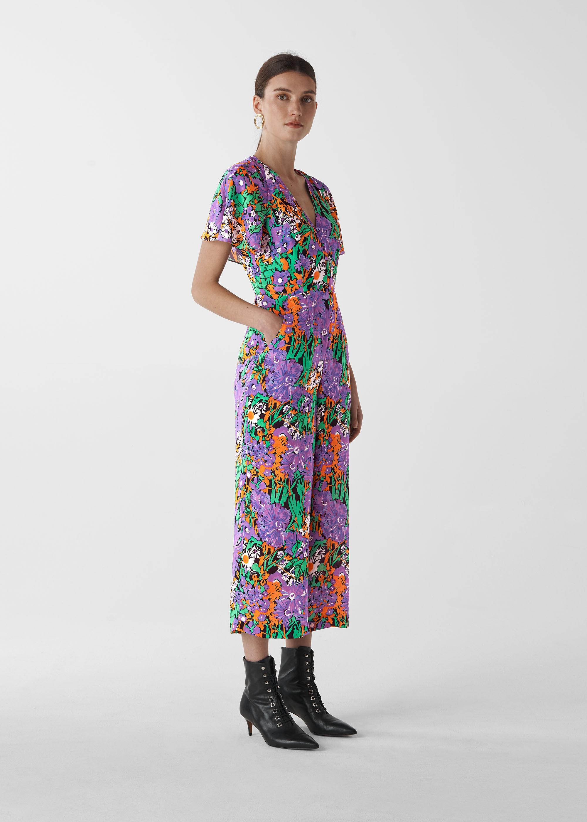 Whistles Silk Simone Floral Print 