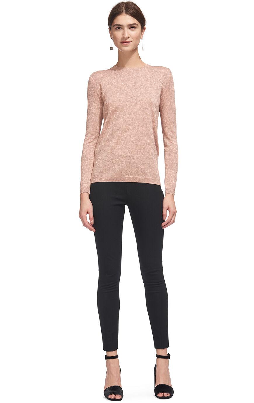 Whistles Denim Sparkle Crew Neck Knit 