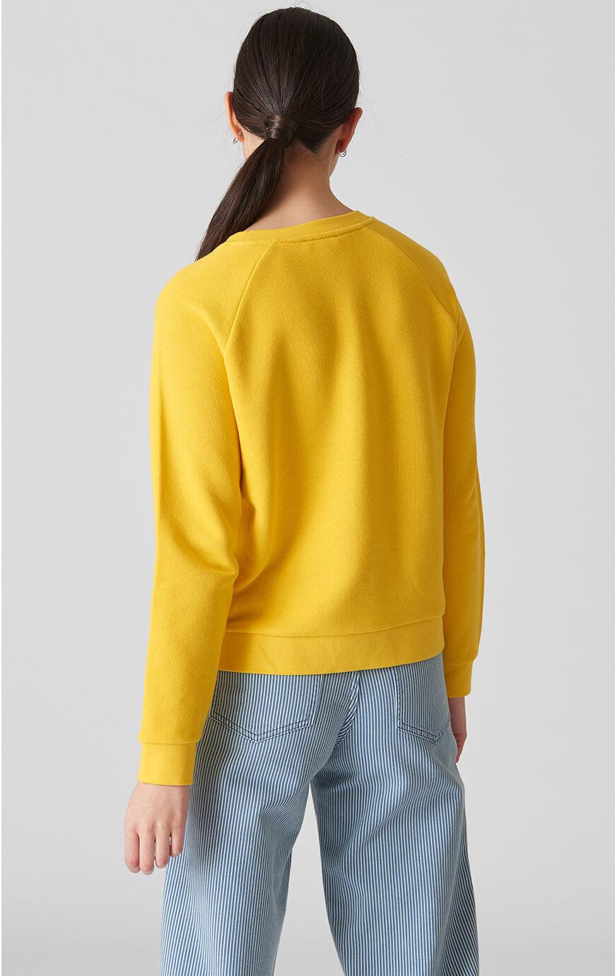 whistles yellow saturday sweatshirt