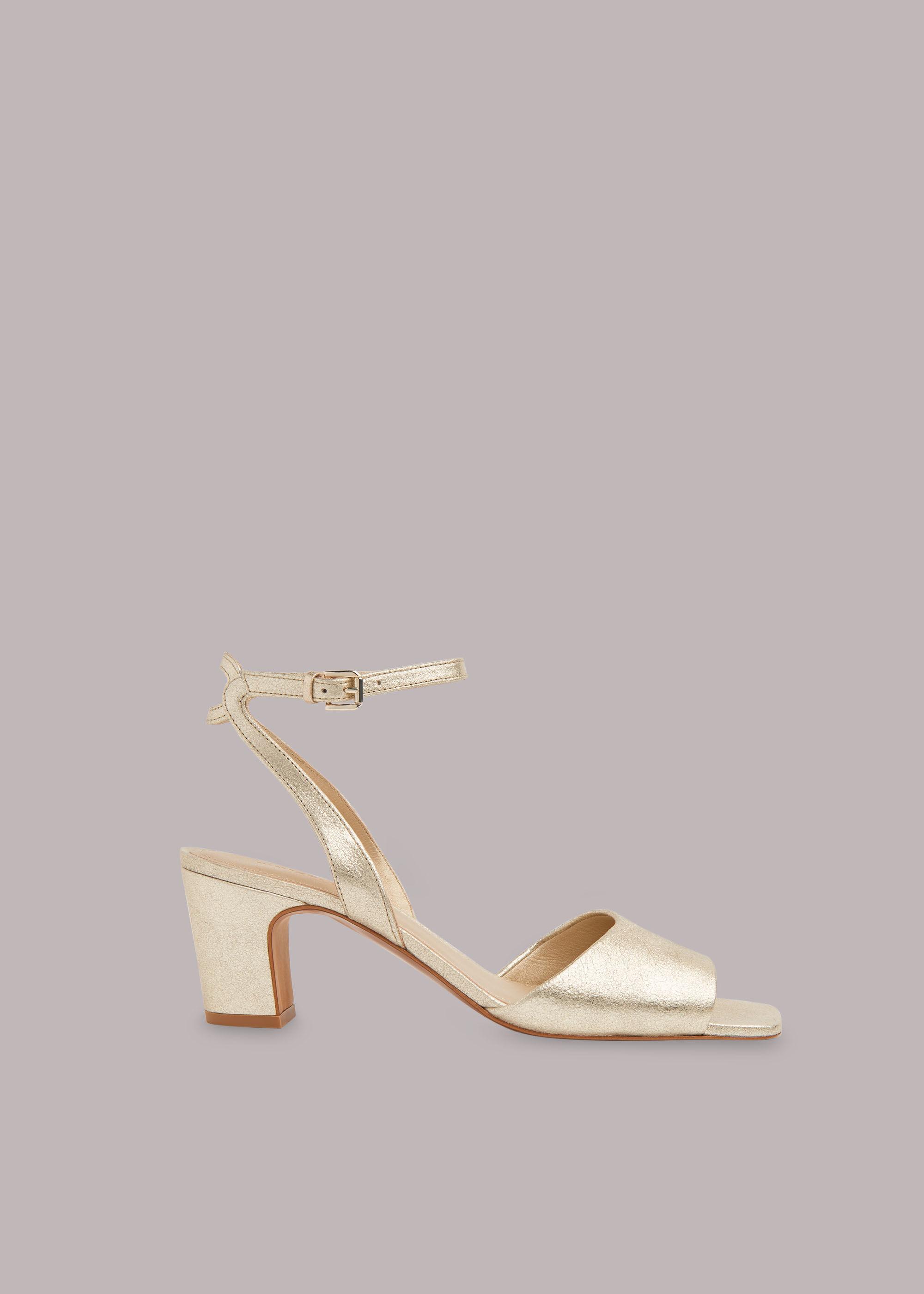 Whistles Leather Emerson Block Heel 